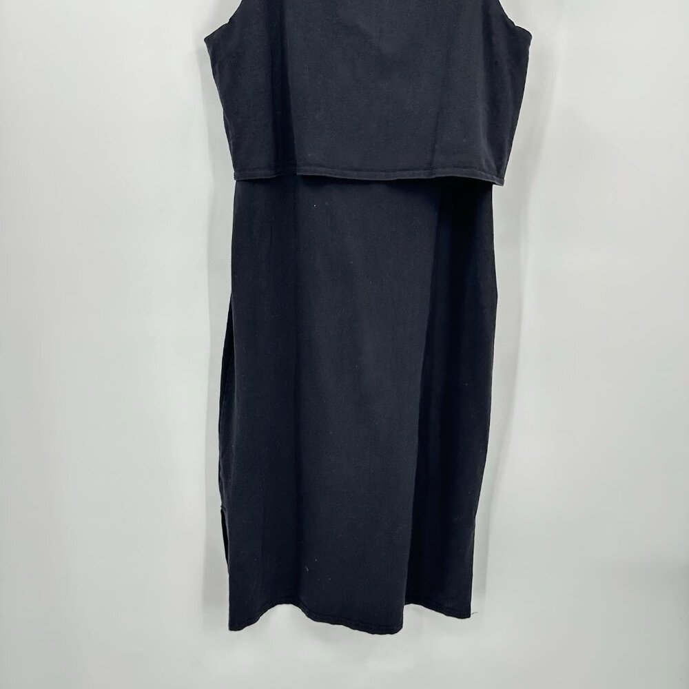 SOLD black LARGE sustainable organic cotton twist tie casual